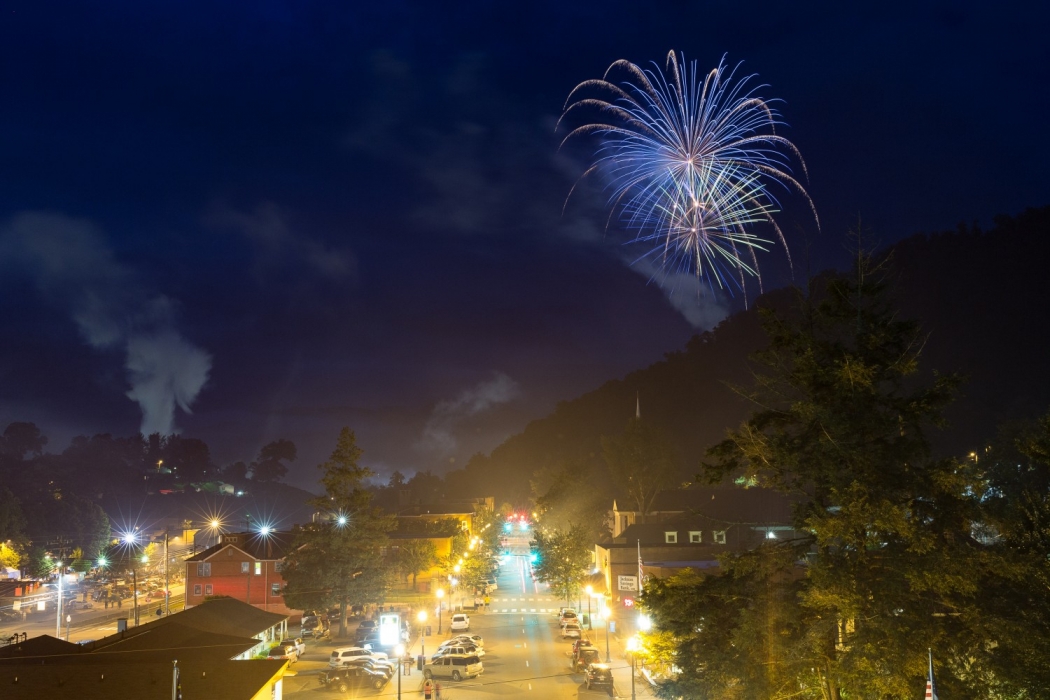 Downtown Sylva Fourth of July Fireworks