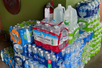 Water donations at Hank's Downtown Dive in Cary